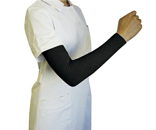 医療弾性スリーブ（弱圧タイプ・腕用） 黒 L 1箱（2本入り）【返品不可】のサムネイル