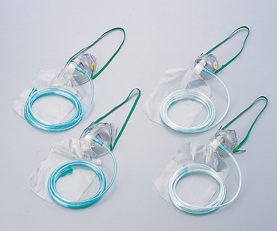 高濃度酸素吸入用マスク 成人用 非再呼吸 3バルブ HT1095 1箱（25個入り）【返品不可】