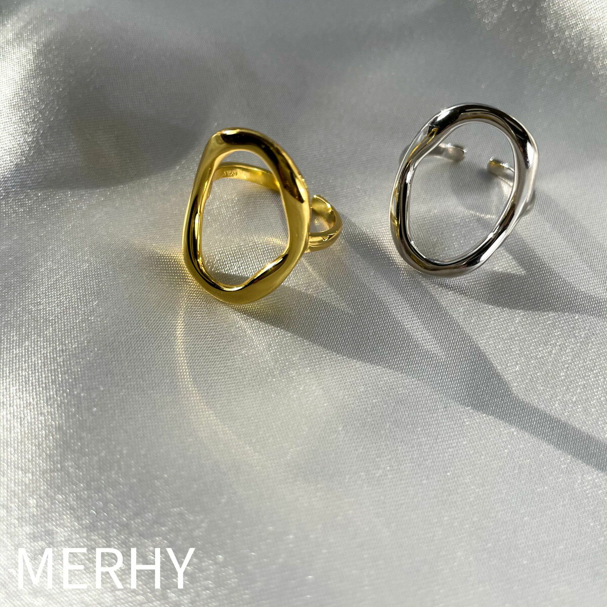 ring ME126 Silver925 シルバー925 インスタで人気 オーバル シンプル 華奢 指輪 ...