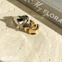 ring ME146 インスタで人気 シンプル ウェーブ 太め ゴツメ 指輪 リング 女性 大人 アクセサリー トレンド オシャレ カジュアル キレイめ かわいい 人気 ゴールド シルバー ランキング メルウィー merhy 韓国アクセ プチプラ フリーサイズ サイズ調整可 20代 30代 40代 50代(4)
