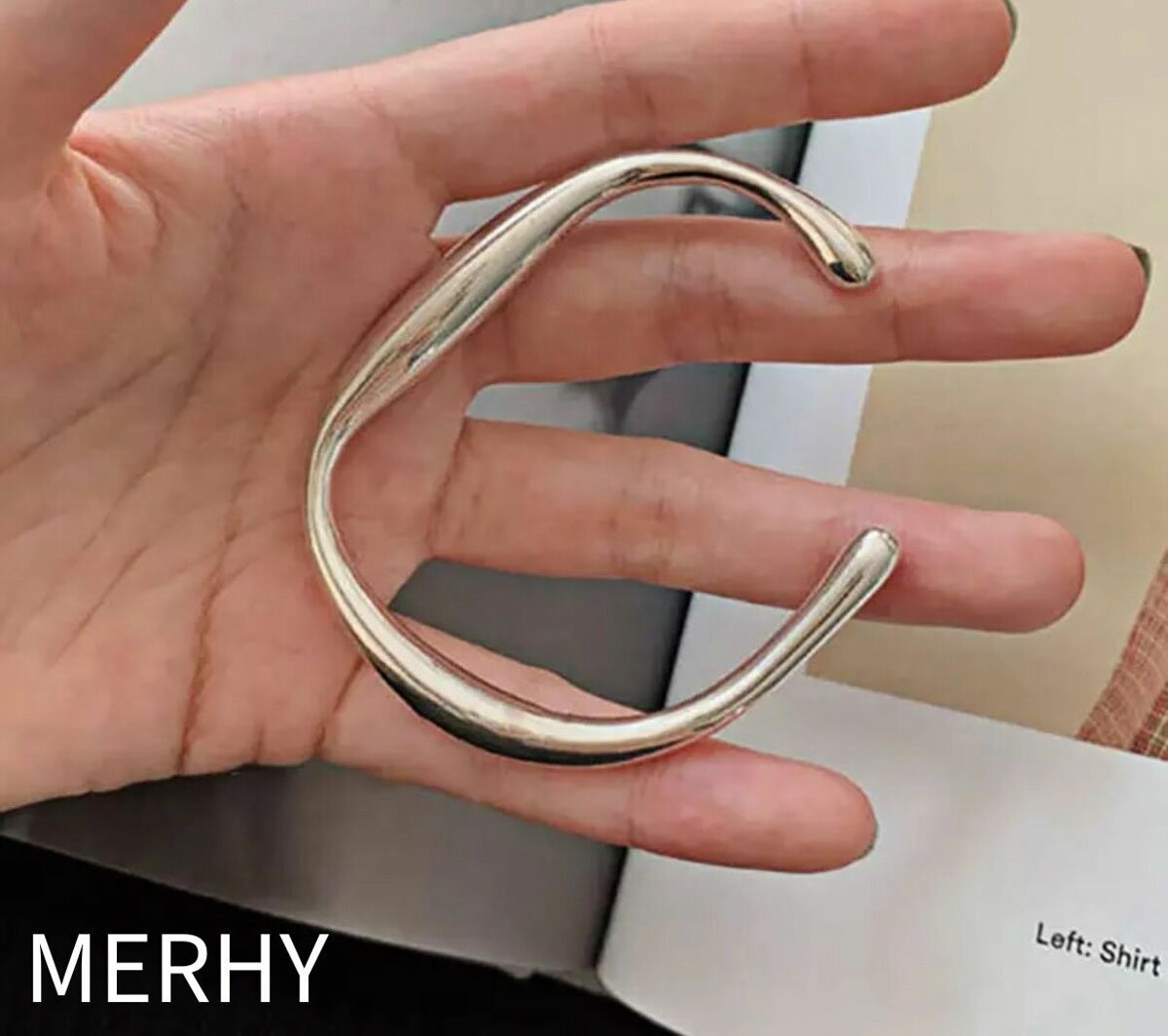 楽天MERHY 楽天市場店bangle M33 Silver925 インスタで人気 シンプル 華奢 バングル ブレスレット 女性 大人 アクセ アクセサリー ギフト トレンド オシャレ カジュアル キレイめ かわいい 人気 シルバー ランキング メルウィー merhy 韓国アクセ プチプラ SNSで話題 20代 30代 40代 50代 金アレ