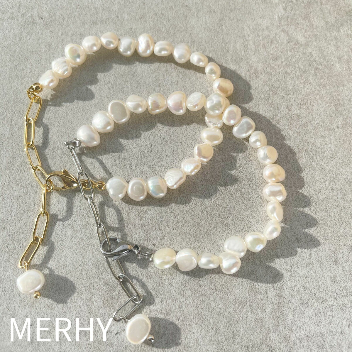 bracelet ME19 インスタで人気 淡水パール シンプル ブレスレット 女性 大人 アクセ アクセサリー ギフト トレンド オシャレ カジュアル キレイ...