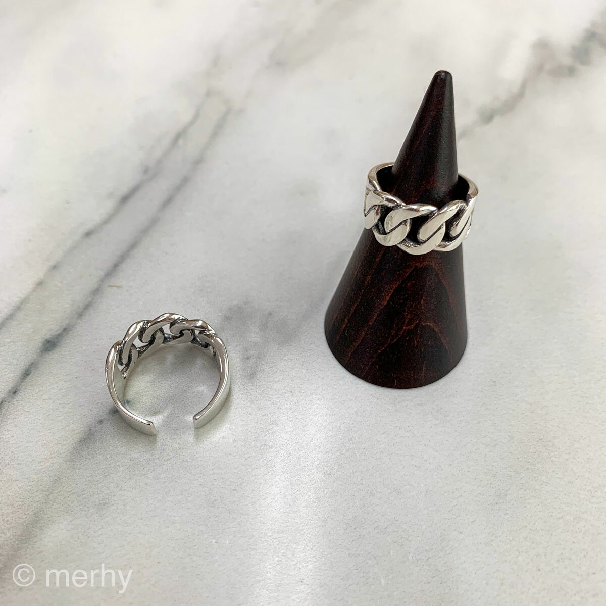 Rakuten - ring ME06 Silver925 シルバー925 メッシュ フリーサイズ サイズ調整可 インスタで人気 チェーン ゴツメ 太め 指輪 リング レディース トレンド オシャレ カジュアル かわいい 人気 シルバー ランキング メルウィー merhy 韓国アクセ 20代 30代 40代 50代 金アレ
