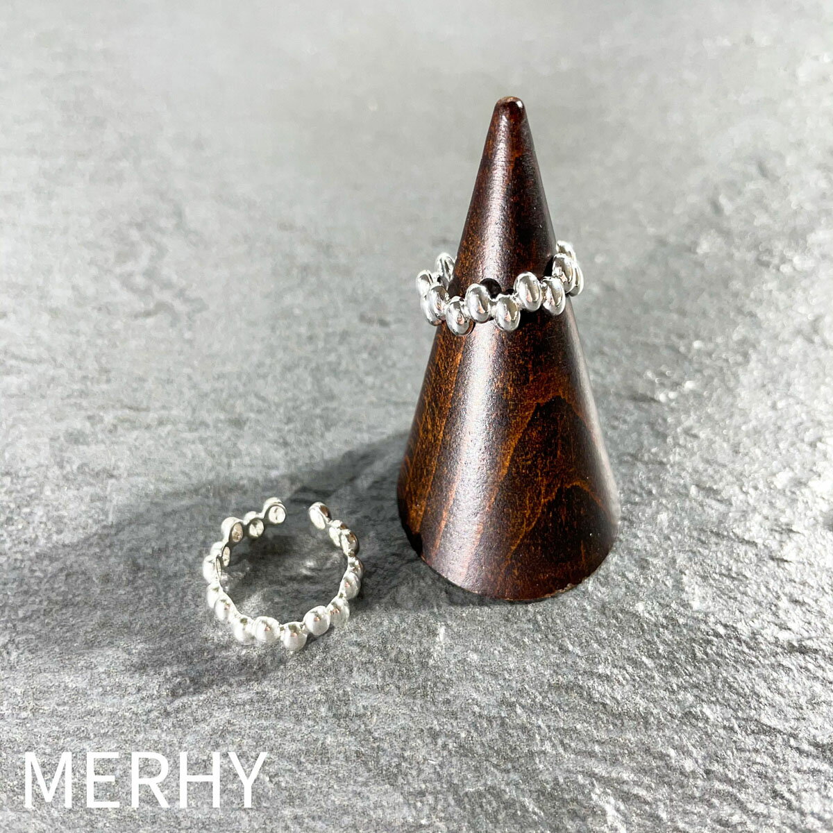 Pinky ring ME132 Silver925 シルバー925 ピンキーリング インスタで人気 シンプル 華奢 指輪 リング 女性 アクセ トレンド オシャレ カジュアル キレイめ かわいい 人気 ランキング メルウィー merhy 韓国アクセ フリーサイズ サイズ調整可 20代 30代 40代 50代 金アレのサムネイル