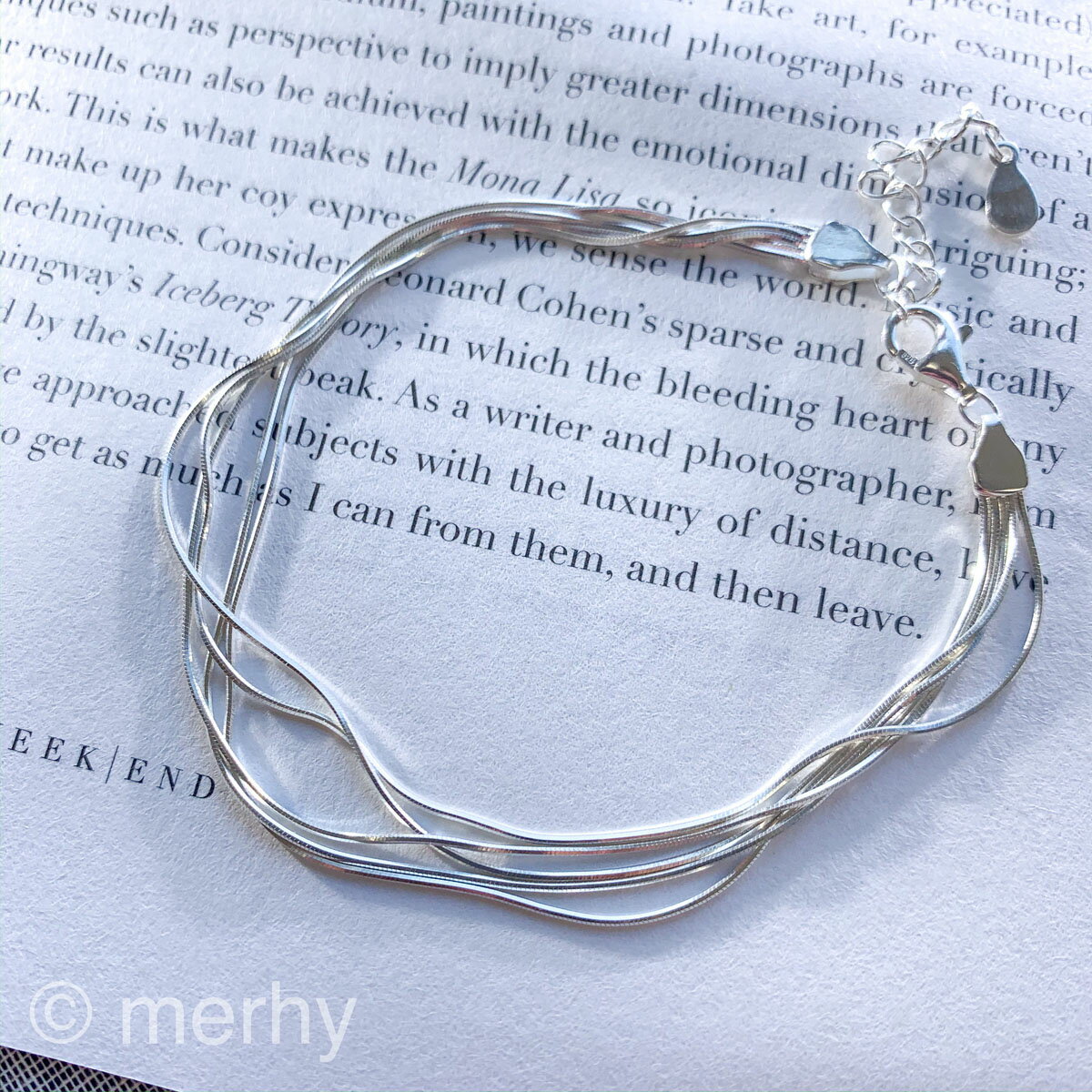 bracelet ME09 Silver925 シルバー925 インスタで人気 シンプル ブレスレット チェーン 女性 大人 アクセサリー ギフト トレンド オ...