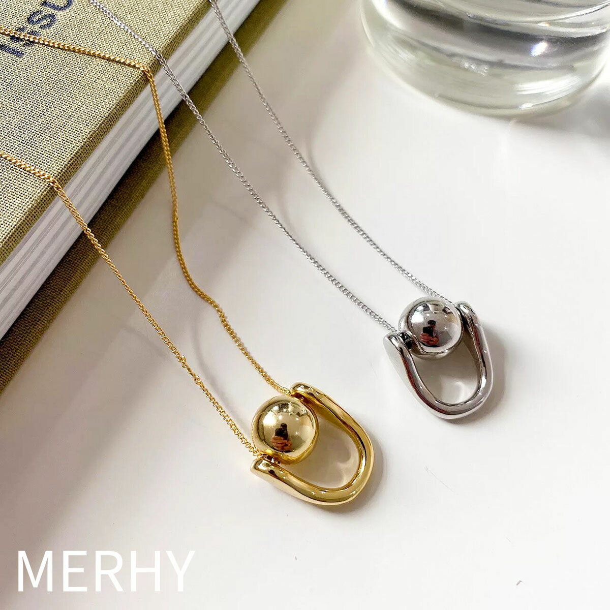 necklace ME33 Silver925 シルバー925 シンプル 華奢 ネックレス 女性 大人 アクセサリー トレンド オシャレ カジュアル フォーマル キレイめ かわいい 人気 シルバー ゴールド ランキング メルウィー merhy 韓国アクセ プチプラ 20代 30代 40代 50代 金アレ サイズ調整可のサムネイル