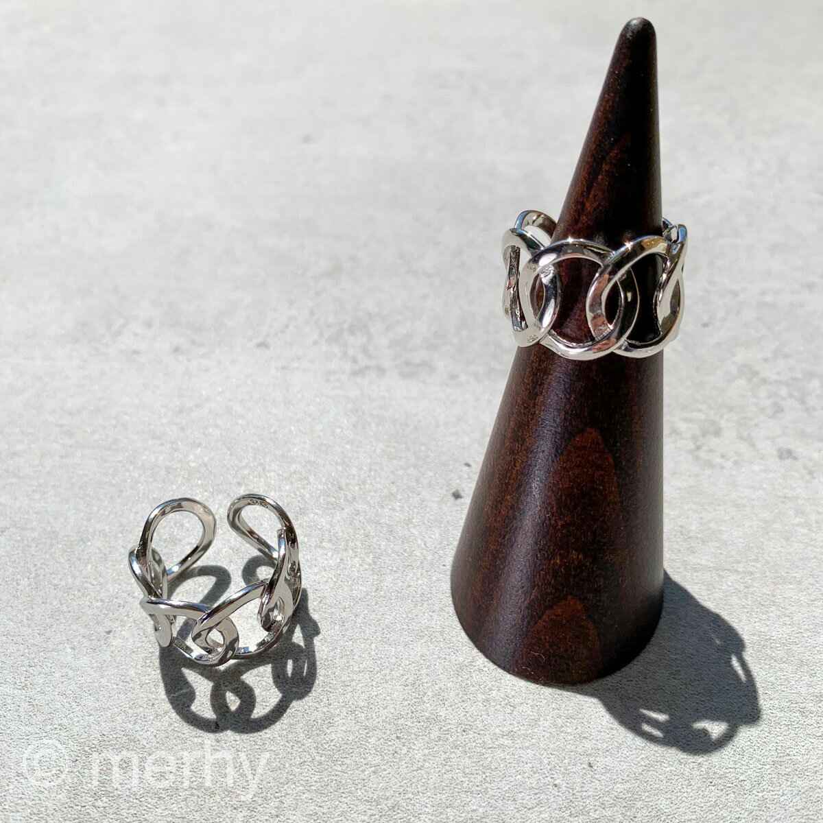 楽天MERHY 楽天市場店ring ME93 Silver925 シルバー925 メッシュ フリーサイズ サイズ調整可 インスタで人気 チェーン ゴツメ 太め 指輪 リング レディース トレンド オシャレ カジュアル かわいい 人気 シルバー ランキング メルウィー merhy 韓国アクセ 20代 30代 40代 50代 金アレ