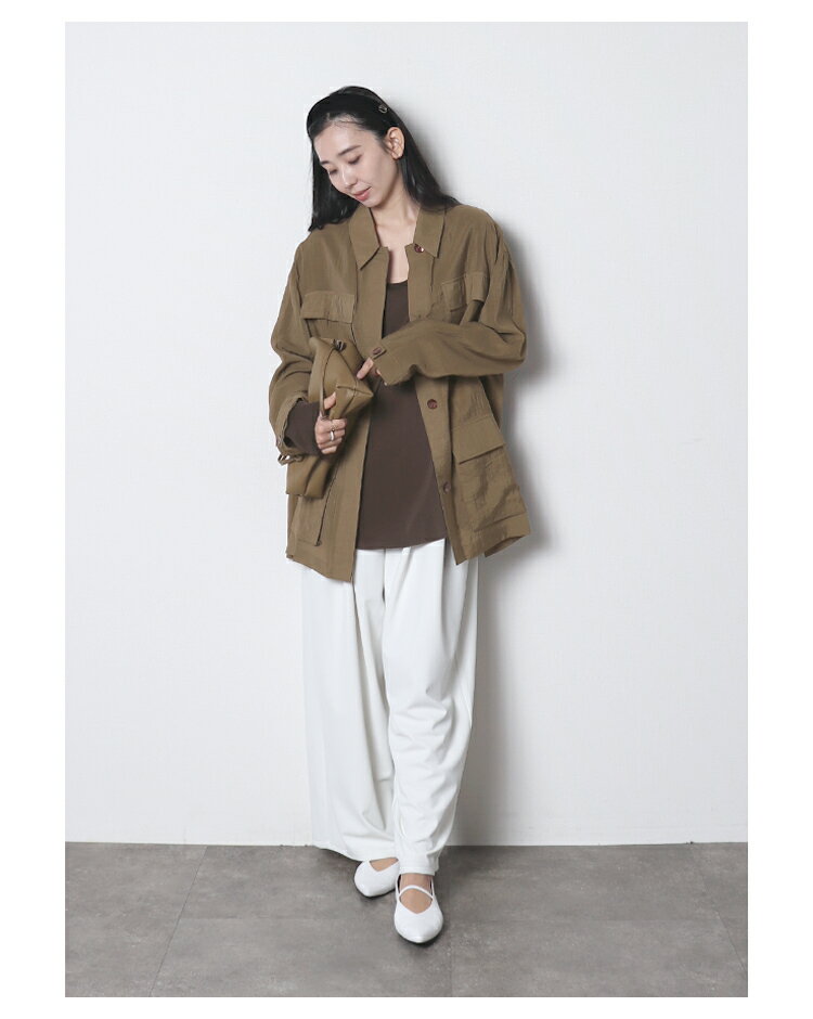 ミリタリー風シアーブルゾン（3枚目）