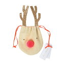 【クリスマス】ポーチ Reindeer Pouch トナカイポーチ ミニバッグ 布バッグ 巾着 袋型 トナカイ ポーチ バッグ クリスマスプレゼント 女の子 おしゃれ かわいい 子供 小学生 中学生 大人 xmas ホームパーティ クリスマスグッズ