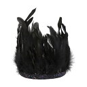 【ハロウイン】ハロウィン ハロイン 頭飾り ヘアバンド Black Feather Headdress ヘアアクセサリー ヘッドバンド フォトブース オリジナル写真 仮装 仮装アイテム 誕生日 誕生日会 バースデーパーティ サプライズパーティ merimeri メリメリ