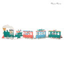 バースデーカード Birthday Train Concertina Card 汽車 誕生日カード Birthday Cards おしゃれ かわいい グリーティングカード 輸入カード メッセージカード merimeri メリメリ 誕生日会 飾り付け 折り畳み式カード