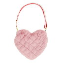 【おしゃれ】 Plush Heart Bag ファーバッグ ハート 可愛い 誕生日プレゼント ギフト 子供 こども 小学生 女の子 キュート ユニーク 魅力 m...