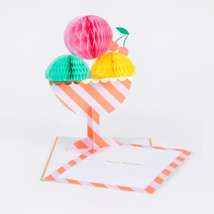 Rakuten - バースデーカード 誕生日カード Birthday Cards おしゃれ かわいい ロボット 折りたたみ式 グリーティングカード 輸入カード メッセージカード merimeri メリメリ Happy Birthday Concertina Card robot