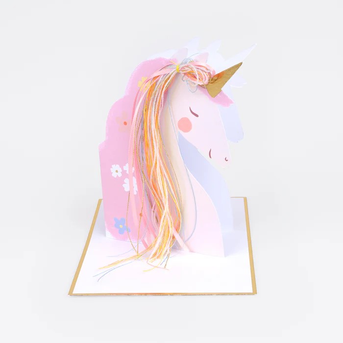乐天商城 - バースデーカード 誕生日カード Birthday Cards ユニコーン おしゃれ かわいい バナー グリーティングカード 輸入カード メッセージカード merimeri メリメリ Unicorn Card