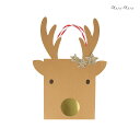 ギフトバッグ トナカイギフトバッグ パーティバッグ 誕生日会 クリスマスプレゼント クリスマスパーティ ギフトラッピング merimeri メリメリ Small Reindeer With Stars Gift Bags