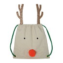 【クリスマス】　バックパック Reindeer Backpack　トナカイリュックサック　リュック　布バッグ　キッズリュック　クリスマスグッズ　 クリスマスプレゼント　女の子　おしゃれ　かわいい　子供　小学生　中学生　大人 xmas クリパ ホームパーティ クリスマスグッズ