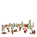 　アドベントカレンダー Festive Village Wooden advent 村の祝祭 アドベント アドヴェント クリスマスグッズ　シーズングリーティング　ギフトにも xmas クリパ ホームパーティ クリスマスプレゼントに