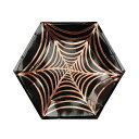 【ハロウイン】ハロウィン ハロイン ペーパープレート くものす 小 8枚入り ハロウィン 紙皿 パーティー 飾り付け ハロウィンパーティ 子供