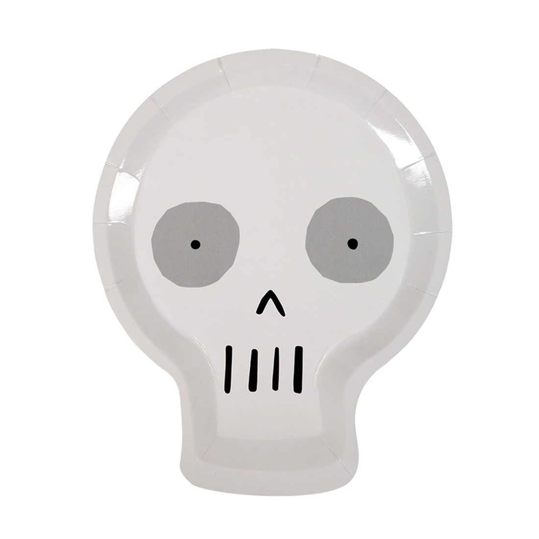 【ハロウイン】ハロウィン ハロイン スカル プレート どくろ 12枚入り がいこつ　しゃれこうべ ダイカ..