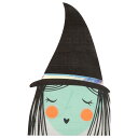 【ハロウイン】ハロウィン ハロイン ウィッチ ペーパータオル 魔女 ダイカット テーブルナプキン 16枚入り 紙ナプキン パーティー ハロウィン 飾り付け ハロウィンパーティ 子供