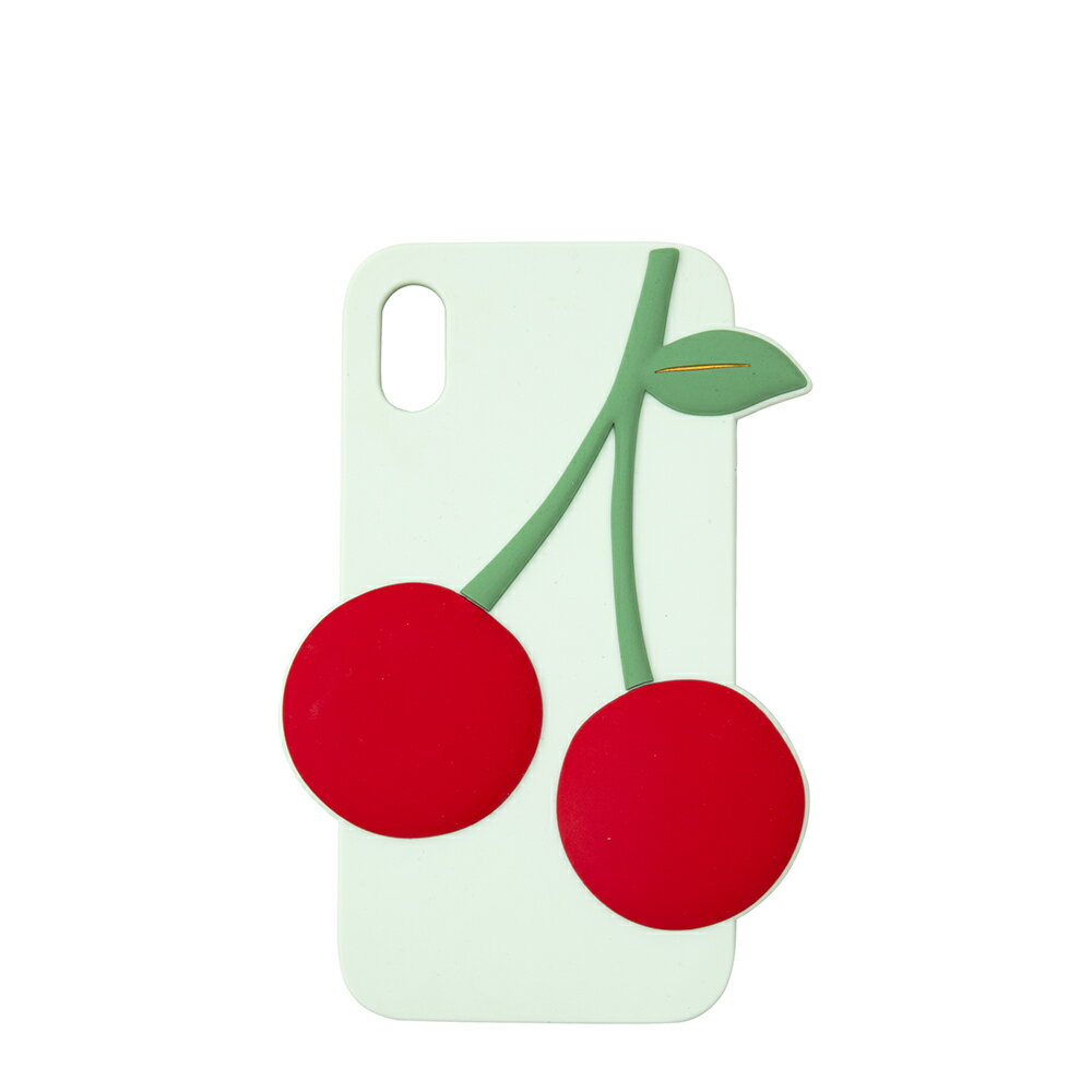 Meri Meri メリメリ Cherry Soft Silicone iPhone Case (XR)