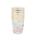 サイズ:直径約80x高さ約90mm。8個入りButterfly Party Cups