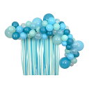 215632 Multi Sized Balloons And Streamer Set-Blues