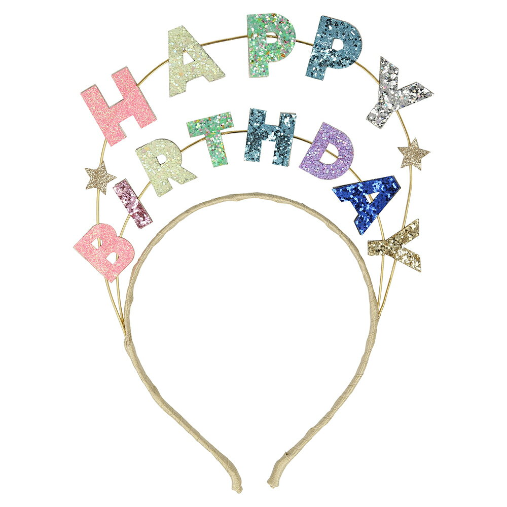 楽天Meri Meri 楽天市場店頭飾り Happy Birthday Headband ヘアバンド ヘアアクセサリー ヘッドバンド カチューシャ 仮装 仮装アイテム 誕生日 誕生日会 バースデーパーティ merimeri メリメリ　サプライズパーティ フォトブース