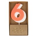 バースデーキャンドル ナンバーキャンドル Number Candle 6 数字 誕生日 誕生日会 誕生日ケーキ ケーキトッパー バースデーケーキ デコレーション 飾り merimeri メリメリ 飾り付