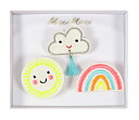 ブローチ 刺繍ブローチ WEATHER FACES 子供 プチギフト おしゃれ かわいい アクセサリー プレゼント 誕生日会 インスタ映え 小学生 中学生 高校...