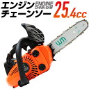 【P10倍 5月5日限定】 チェーンソー エンジン チェンソー エンジンチェンソー 10インチ（25cm） 排気量：25.4cc ガソリン 枝木 剪定 丸太 伐採 薪割り 切断工具 ガイドバー ソーチェン 付き 家庭用 業務用 軽量 コンパクト DIY 森 林 農業 林業 庭師 園芸