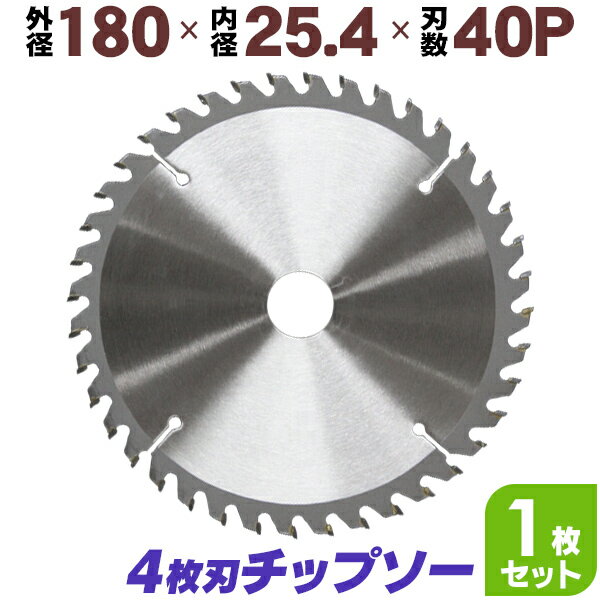 【P10倍×お買い物マラソン】 チップソー 鉄工用 180mm×40P 超硬炭化タングステンチップソー 業務用 家庭用 機器 設備 製作 製造 保全 工具 ［鉄工 チップソー 鉄 ステンレス 刃 替刃 切断 部品 スライド丸のこ スライド丸ノコ スライド 卓上丸のこ］