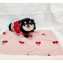 ペット毛布 犬用ベッド 洗える スクエア チェリーブランケット ピンク 毛布 ペットベッド 洗濯 可愛い わんこ 中型犬 小型犬 大型犬 秋冬 チワワ プードル...