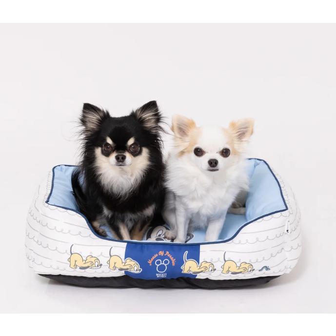 犬 ひんやり ベッド Disney ミッキー マリン クール ソファベッド ミッキーマウス 夏 ペット ひんやりマット ひんやりベッド ディズニー 冷感 接触冷感 クールベッド クールマット 小型犬 チワワ 子犬 犬用品 ペットグッズ 洗える 顎のせ 保冷 撥水 防汚のサムネイル