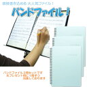 楽譜ファイル バンドファイル 20ポケット ブルー 3冊セット まとめ買い 1冊ずつラッピングしてお届け 記念品 プレゼント 教室 レッスン