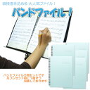 楽譜ファイル バンドファイル 20ポケット ブルー 5冊セット まとめ買い 1冊ずつラッピングしてお届け 記念品 プレゼント 教室 レッスン