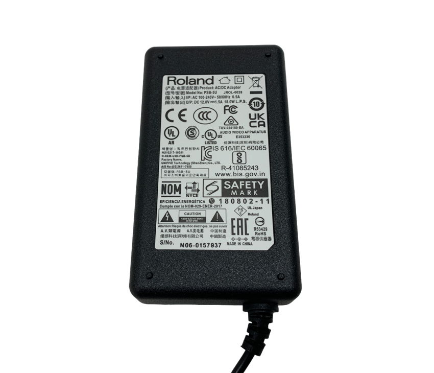 Roland ローランド 純正電源アダプター PSB-5U【対応機種：FP-10 /電子ドラム等】