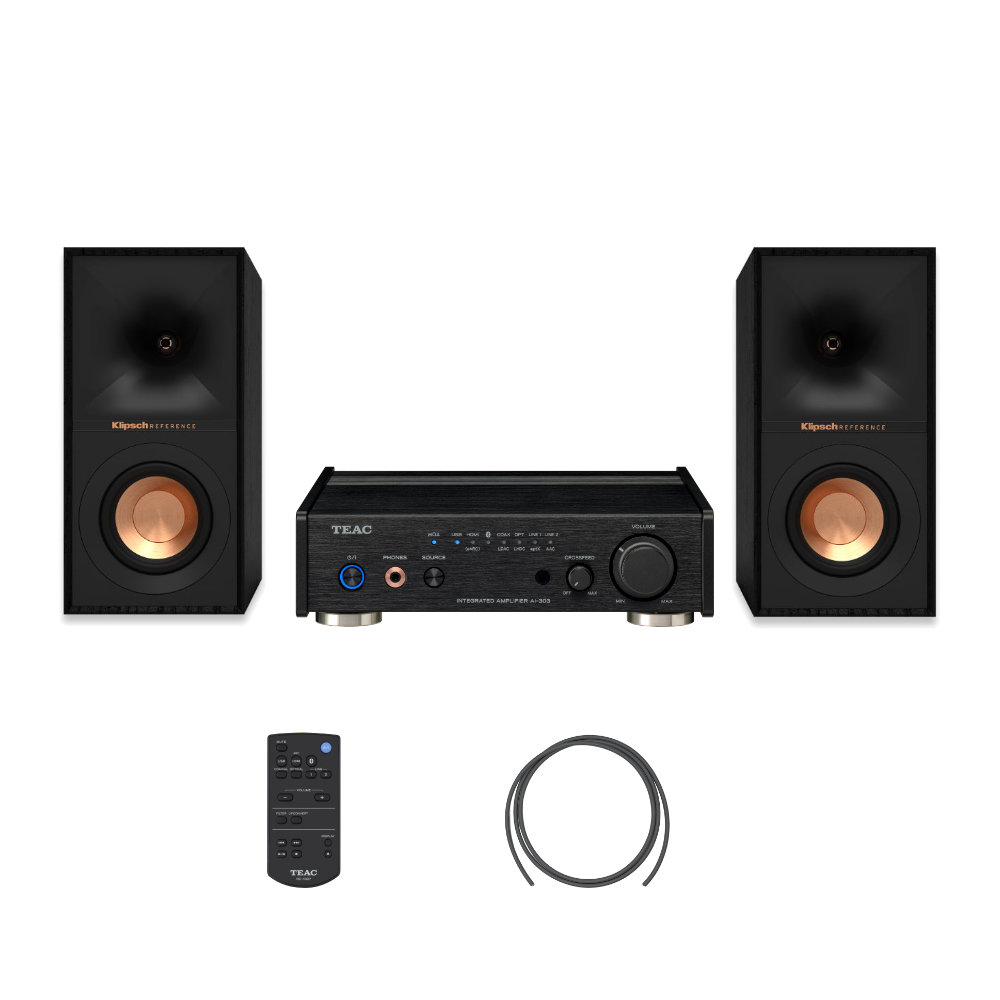 TEAC AI-303 B + ブックシェルフスピーカーセット