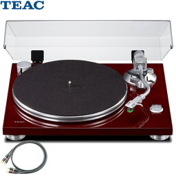 TEAC TN-3B-SE/CH チェリー レコードプレイヤー + MOGAMI ラインケーブルセット