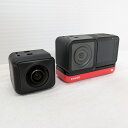 【中古品】Insta360 ONE R Twin Edition 360度レンズ + バッテリーチャージャー マイクアダプターセット