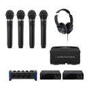 ZOOM AMS-44 ワイヤレスマイク4本セット(赤外線) WEB会議向き