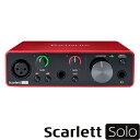Focusrit フォーカスライト Scarlett solo G3 USBオーディオインターフェイス (スカーレットソロ) 自宅録音/モバイルレコーディング