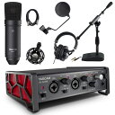 TASCAM US-2x2HR + コンデンサーマイク TM-80付きセット ナレーション収録