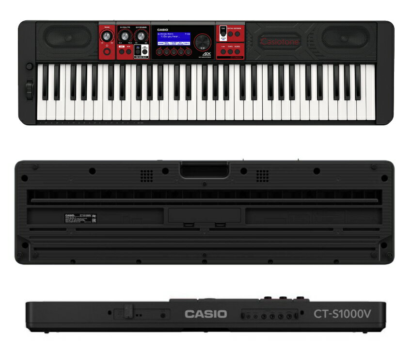 CASIO 61鍵盤キーボード CT-S1000V「X型スタンド+椅子付きの人気セット」Casiotone...