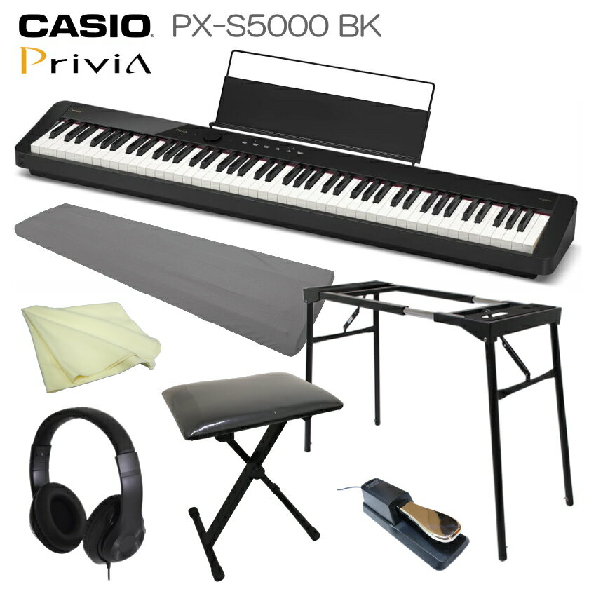 CASIO Żҥԥ Privia PX-S5000BK ֥åִܥåȡơ֥뷿ޤߥɡޤ߰ػҡڥդ 88 ǥԥ...