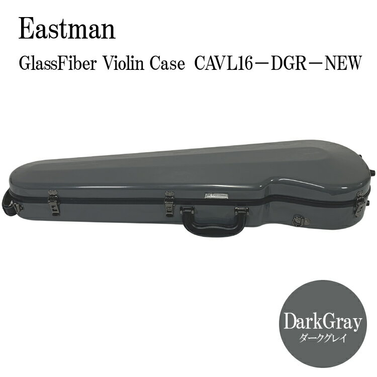 イーストマン バイオリンケース「ダークグレイ」CAVL16/定番 グラスファイバー ハードケース EASTMAN STANDARD 1