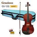 Grazioso 初心者向け バイオリン ブルーケース【調整後出荷】GV-0S 1/16サイズ「4点セット」分数サイズ グラッツィオーゾ