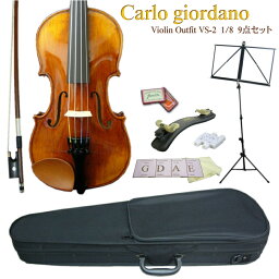 CarloGiordano：バイオリン VS-2【9点セット】分数サイズ 1/8■カルロジョルダーノ VS2【お取り寄せ商品】