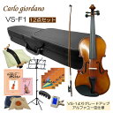 初心者向け バイオリン【調整後出荷】VS-F1 3/4サイズ「12点セット」分数サイズ カルロジョルダーノ