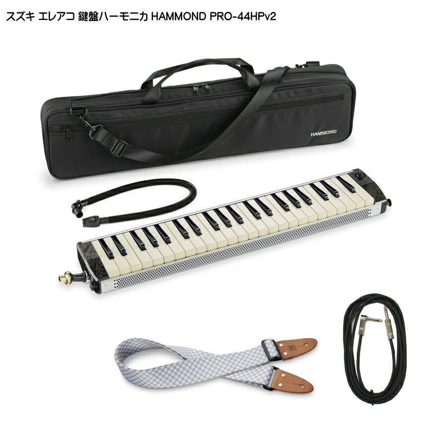 スズキ エレアコ鍵盤ハーモニカ HAMMOND PRO-44HPv2 ストラップ/ケーブル付 SUZUKI